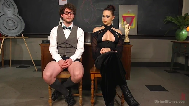 Seductive Domina Chanel Preston Dominates Slave With Spanking & Pegging Joy