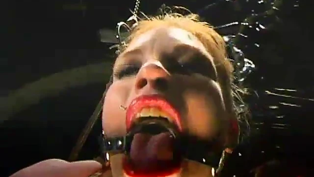 Bonded Skinny Blonde Gets Toyed Until She Screams Ecstatically Loud