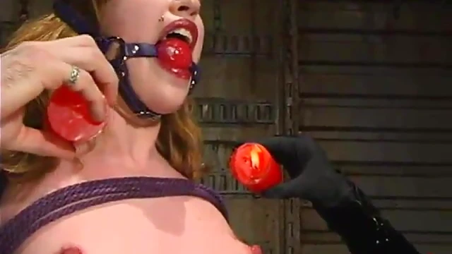 Bonded Skinny Blonde Gets Toyed Until She Screams Ecstatically Loud