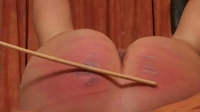 Submissive Sweetie Takes Long Stick Punishment in Her Round Ass