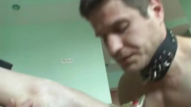 Submissive Slave Endures Simultaneous Spanking During Live Cam Show