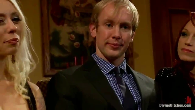 Femdom Duo Dominates Submissive Guy & Muscular Black Stud Together