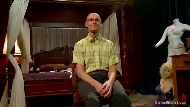 Maid-Dressed Crossdresser Gets Strap-Oned Hard by Mistress Madeline