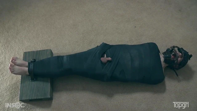 London River Gets Bound Up Tight Before Using Her Male Slave Hard