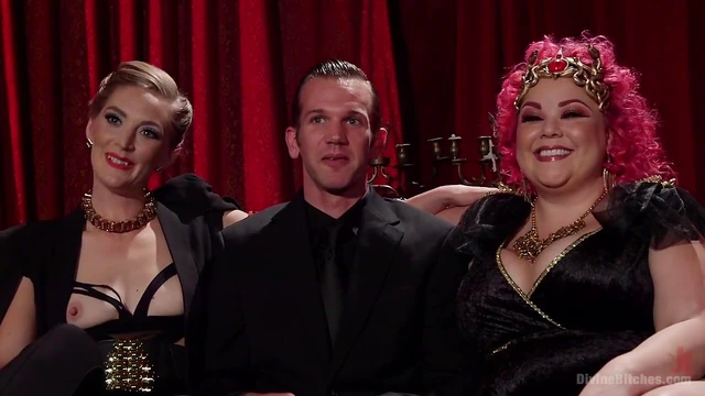 Chubby Busty Babe April Flores Reaches Amazing Orgasm During Hot Threesome