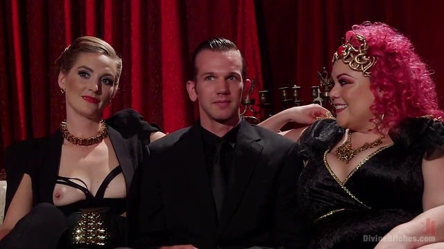 Chubby Busty Babe April Flores Reaches Amazing Orgasm During Hot Threesome