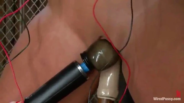 Bonded Petite Blonde Lorelei Gets Wired Toys Orgasmic Fuck Fest