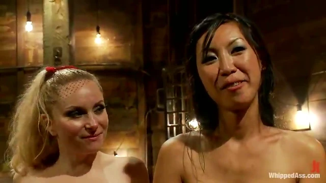 Aiden Starr Dominates Tia Ling In Steamy BDSM Hole Destruction Clip