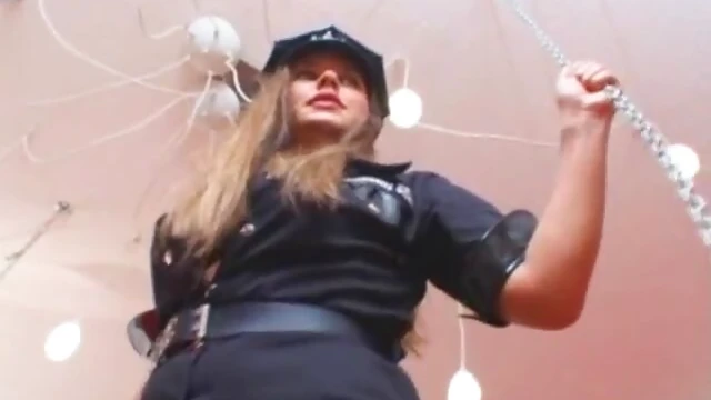 Horny Cop Stella Dominates Submissive Slaves for Rough Sex Acts