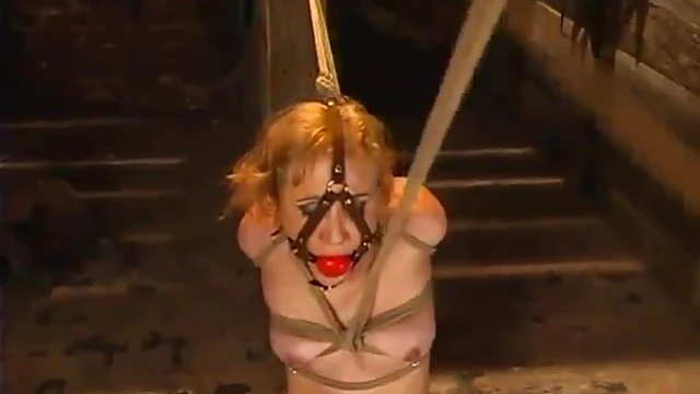 Bound Pinky Lee Gets Fucked Hard With Dildo in Steamy BDSM Scene