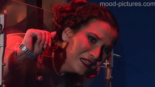 Submissive Brunette Takes Punishment from Dominating Mistress's Whip