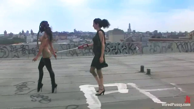 Betty Baphomet Tormenting Pleasure as Wired Dildo Fills Her Up Deeply