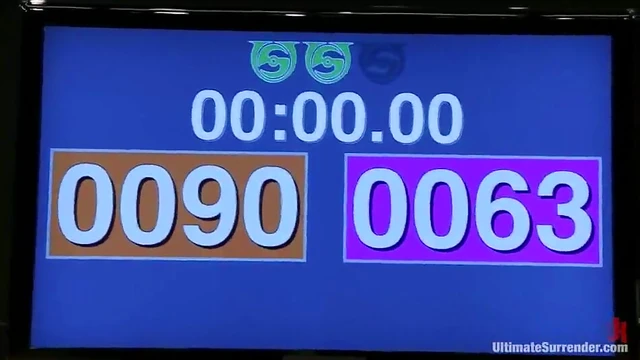 Blonde Beauty Gets Toyed Hard by Strap-On During Ring Action Showdown