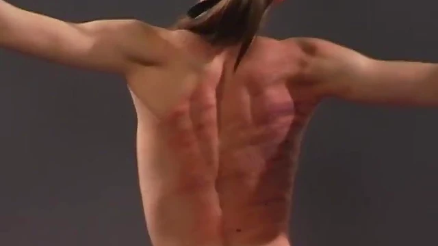 Submissive Brunette Gets Whipped On Her Back While Tied Up Seductively