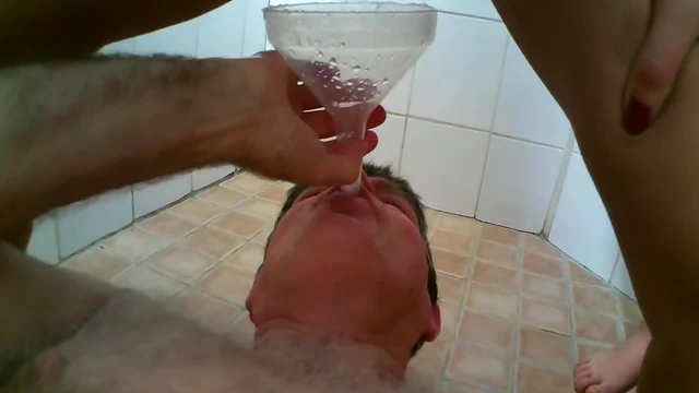 Grandpa Tommy Drinks Pee from Four Sexy German Girls in Steamy Scene