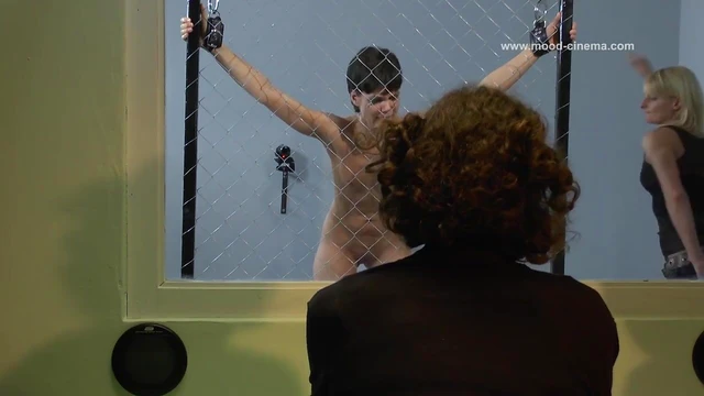 Blonde Spanks Cute Brunette's Ass Until She Moans Loudly