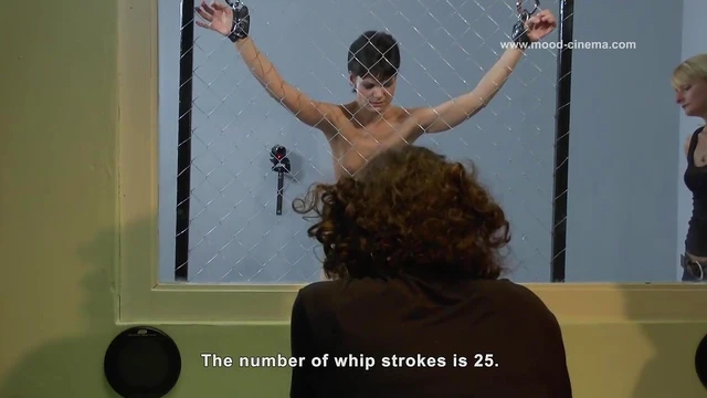 Blonde Spanks Cute Brunette's Ass Until She Moans Loudly