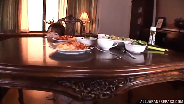 Naked Woman Makes Lunch Before Giving Her Man A Blowjob Feast