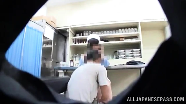 Caught On Cam, Slutty Nurse Gets Fucked By Voyeur In Secret