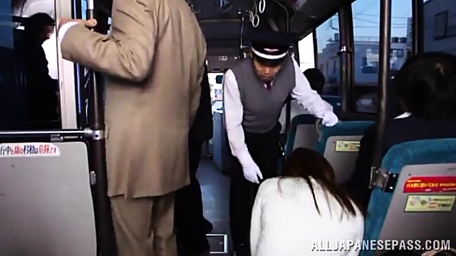 Naughty Japanese Girl Gets Fondled By Guys During Public Bus Ride