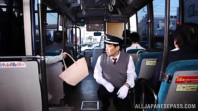 Naughty Japanese Girl Gets Fondled By Guys During Public Bus Ride
