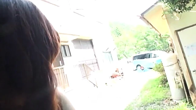 Sexy Busty Asian Outdoors Giving Titjob Before Hot Backyard Fuck