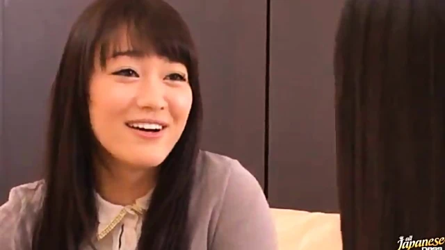 Hot Busty Japanese Lesbians Taste & Finger Each Other Passionately