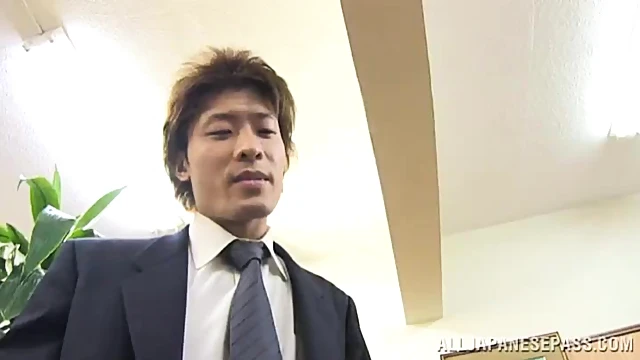 Blackmail Victim Mako Higashio Gets Mouth-Fucked In Office Setting