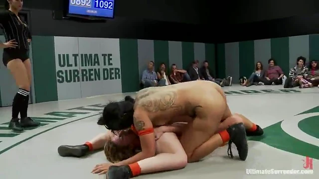 Passionate Lesbian Games and Struggles Between Seductive Nude Girls