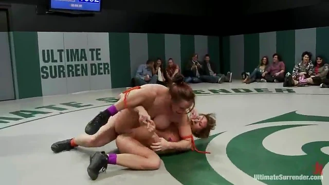 Passionate Lesbian Games and Struggles Between Seductive Nude Girls