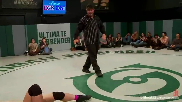 Naked Girls Battle in Ring and Explore Each Other’s Bodies Passionately