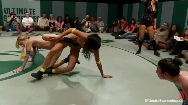 Intense Catfight Turns Into Steamy Lesbian Encounter With Passionate Touches