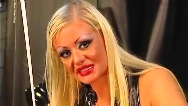 Blonde Bombshell Bettina Enjoys Bondaged Guy's Submissive Treatments Fully