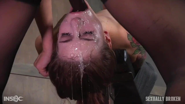 Anna de Ville Bound Tight, Vibrated & Fucked Deep by Duo's Passionate Thrusts