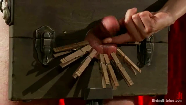 Bondaged Dude Gets Pegged Balls Deep by Two Hot Girls for Pleasure