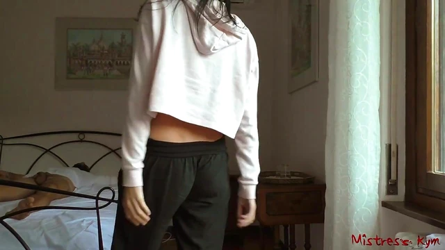 Neglected Sub Watches Mistress Sleep Seductively While Fantasizing Deeply