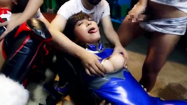 Submissive Leather-Covered Asian Sex Doll With Big Tits Gets Hardcore Fucked