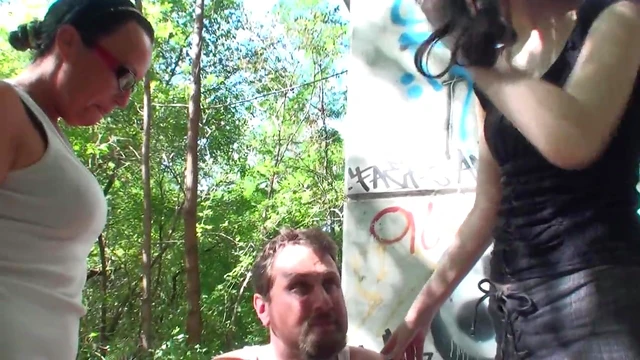 Outdoor Spit Humiliation Scene: Submissive Slut Takes Degradation In Public