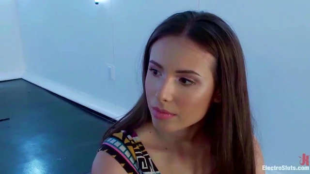 Sizzling Brunette in Blue Pantyhose Gets Ass Toyed Sensually