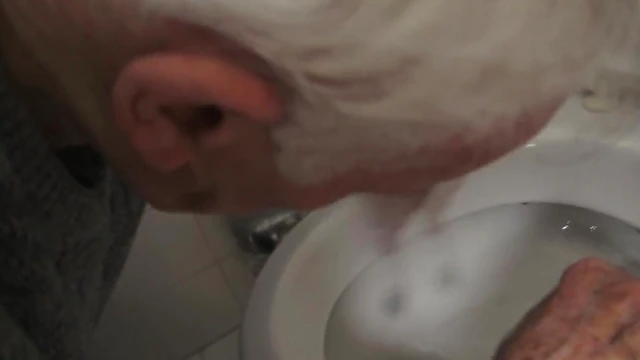 Toilet Slave Submits for Dirty Old German Master's Control Play