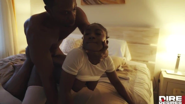 Amateur Ebony Beauty Bresha Rides Hard BBC Cock Deeply