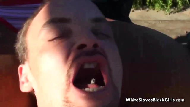 Sizzling Black Babes Dominate Submissive White Guy in Hot Bondage Action