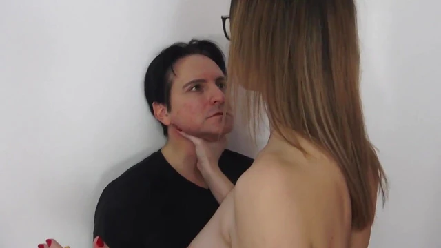 Tempting Tall Mistress Uses Ashtray During Steamy Domination Scene