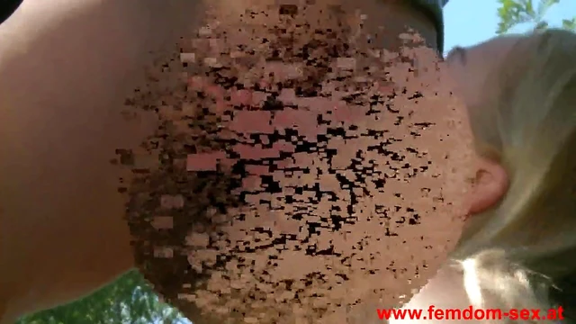 Sex Slave Submissively Licks Her Master's Pussy Until She Squirts