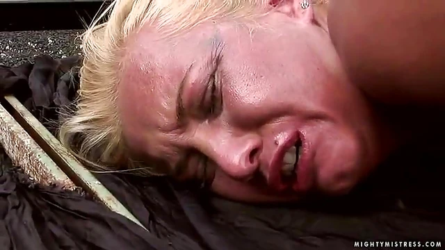 Angeic Diamond Submits Outdoors for Mistress Sabrinas Erotic Touches