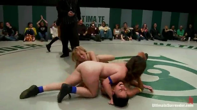 Three Hot Babes Wrestle Passionately Before Getting Steamy Together