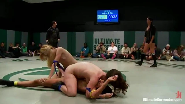 Three Hot Babes Wrestle Passionately Before Getting Steamy Together