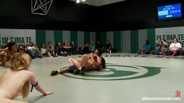 Three Hot Babes Wrestle Passionately Before Getting Steamy Together