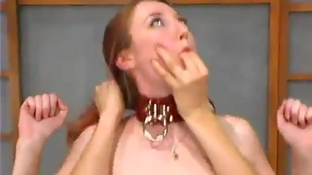 Dominating Brunette Sonya Spanks and Fucks Submissive Kendra James Hard