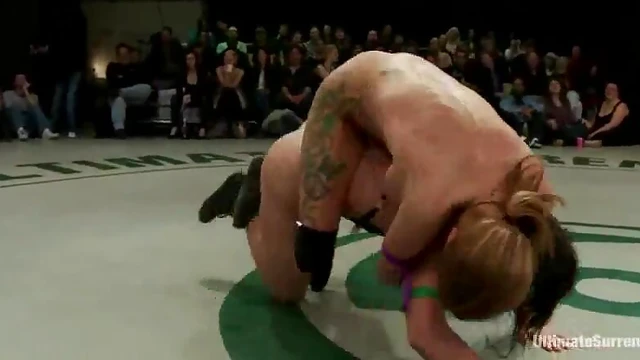 Fierce Fight Ends With Three Hot Girls Sharing Steamy Face Sitting Action